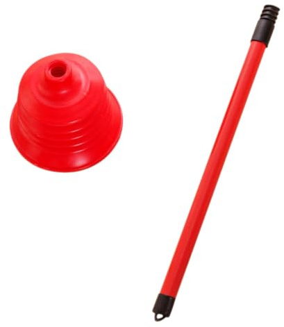 UKCOCO Sturalavandini Potente per WC Maniglia e Tazza in Gomma Resistente, Strumento di Pulizia Bagno per Soffiatore a Ventosa, Anti-intasamento Facile da Usare, Accessorio per Casa