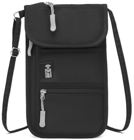 Desing Wish Klein Brustbeutel Damen Herren wasserdichte Brusttasche Mädchen Reisegeldbeutel Diebstahlsichere Tasche Chest Bag Sicherheitstasche Reisepass Organizer mit RFID Schutz Geschenk
