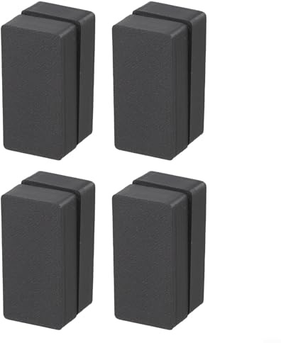 Advokingtap Pesi per tende con magneti antivento, 4 paia, per tende, tovaglie, bandiere, sicuri contro il vento, dimensioni compatte 5 x 2,5 x 1,25 cm, uso domestico per eventi (nero)