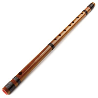 flauto di bambù, con linee nere Flauto for principianti Strumento a fiato in bambù fatto a mano musicale for(Black)