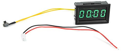 Reloj Del Coche, Akozon Reloj Electrónico Para Coche Reloj Digital Coche Yb27T Reloj Electrónico Digital Led Para Coche (Verde)