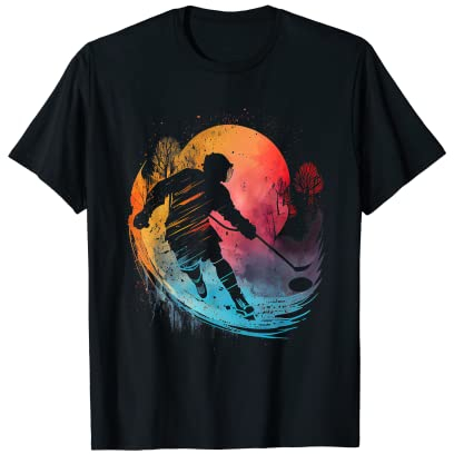 Eishockey Torwart Puck Eis Sport Geschenk Eishockeyspieler T-Shirt
