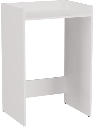 ADGO Armadio Lavatrice Bianco - Mensola per Lavatrice 64 x 97,5 x 50 cm - Mobili Bagno Stand per Lavatrice