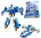 Super Wings 2-in-1 Mini World Aircraft Verwandlungsroboter mit Licht- und Soundeffekten, Transformable Spielzeug für Mädchen und Jungen ab 3 Jahren, blau
