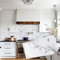 Abyssaly 12 Pezzi Piastrelle Adesive Cucina Bagno, Bianco Marmo Paraschizzi Cucina Adesivo, Mattonelle Impermeabile PVC 15cm x 30cm
