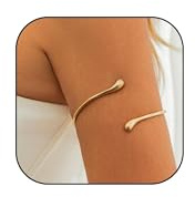 YANCHUN Arm Cuff Gold Upper Arm Cuff Bangle Jewelry Layered Bracelet Adjustable Gifts for Women Summer Beach Essentials Dresses Jewelry Trendy Stuff Gifts