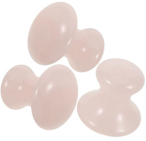 TOVINANNA 3stücke Pilzmassagegerät für Gesicht Gua-sha-massagestein Kristall Gesichts-gua-sha-stein Schabemassagegerät für Hautpflege Pilzförmiges Gesichtsmassagegerät