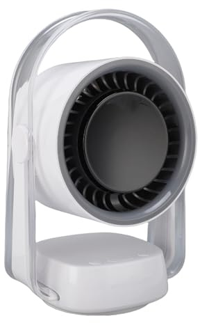 Naroote Ventilatore da Tavolo Ultra Silenzioso a 100 velocità, Potente Circolatore d'aria, Ventola con Batteria da 3500 MAh con Autonomia di 5-10 Ore e Angolo Regolabile di 110, Ideale per Casa,