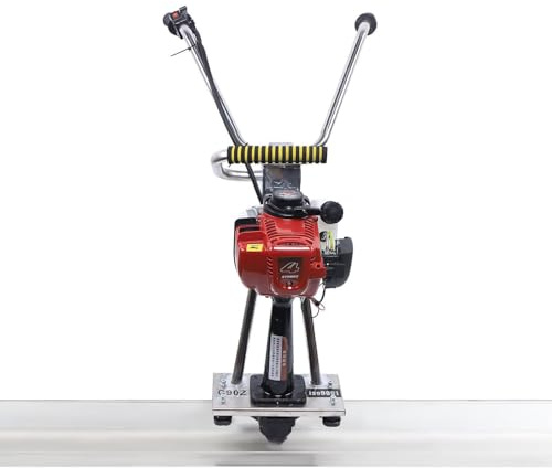 Massetto a gas per calcestruzzo - 4 tempi 1.2HP Livellatrice vibrante con bordo in alluminio da 1,5 m e cazzuola per finitura in cemento per edilizia
