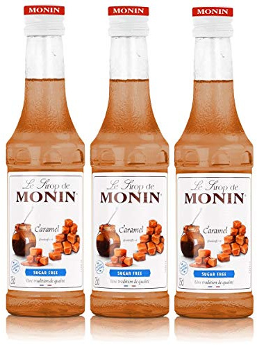 Monin Sirup Caramel Light, 0,25L 3er Pack