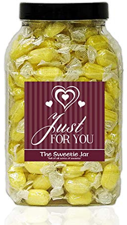 Sherbet Lemons 1.8kg Large Sweet Jar – A Personalised Gift Jar Filled with Your Favourite Retro Sweets! (Just for You)