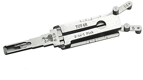 Lishi TOY48 Kit de crochetage 2 en 1 pour serrure de porte de voiture Lexus Toyota