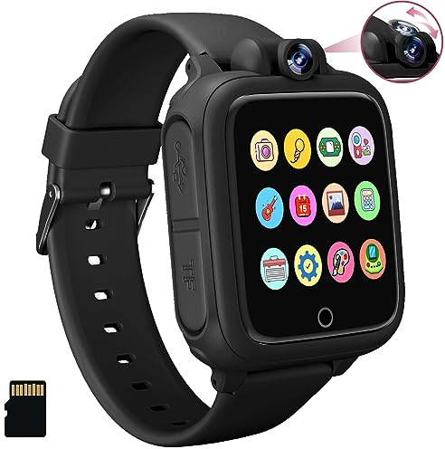 Diswoe Smartwatch per Bambino, Orologio Bambino, 26 Giochi, Contapassi, Calorico, Fotocamera, Musicale, Torcia, Sveglia, Giocattoli Educativi, Regali di Natale per ragazze e ragazzi dai 2 ai 13 anni
