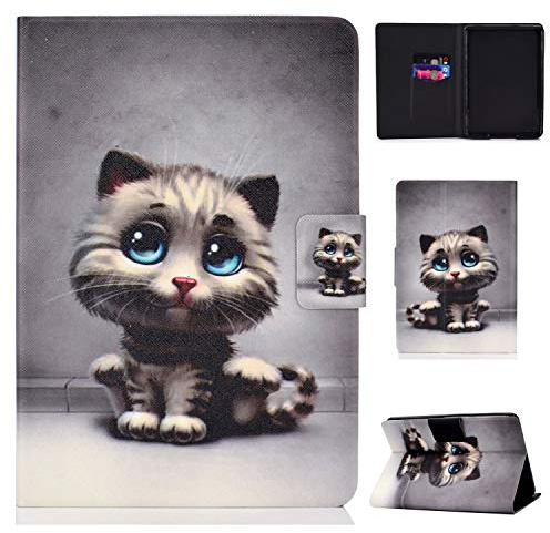 Bspring Flip Case für Kindle Paperwhite (10. Generation 2018 Release/Alle Paperwhite Genarations) - Slim Fit Vertikale Multi-View-Ständer Abdeckung mit automatischem Schlaf/Wachen, Haustier Katze