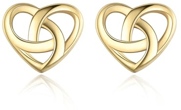 ChicSilver Silver Stud Earrings for Women Sterling Silver Celtic Heart/Star/Butterfly Earring Studs Celtic Jewellery Hypoallergenic Small Earrings(Gift Wrapped)