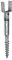 PWU - Manicotto di ancoraggio a terra a vite per ancoraggio a terra CE 70/685 o 80/685 (PWU 120/865 mm)