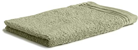Möve Loft Uni mit Chenillebiesen Gästetuch 30 x 50 cm aus 100% Baumwolle (Spinair), Moss