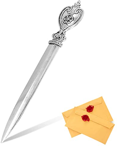 HERCHR Brieföffner, Letter Opener Aus Metall, 12.8 cm Letter Opener, Schreibtische Büro Brieföffner Metallbeschichteter Umschlagöffner Briefumschlagöffner Messer, Metall Brieföffner Messer