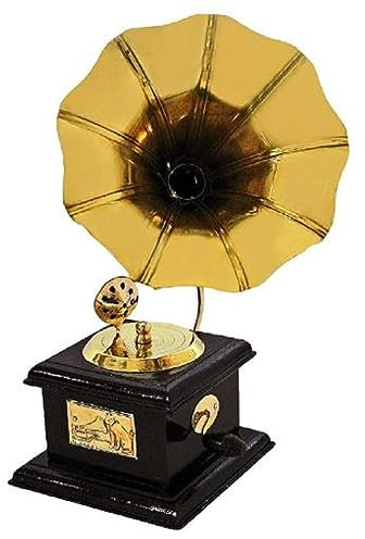 USA Deals 365 manichino in ottone anticato fatto a mano vintage grammofono decorativo solo per ufficio scrivania soggiorno casa e regali