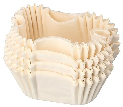 hobbyme 500 pirottini quadrati per cupcake, in carta, senza odore, per uso alimentare e grasso, colore: bianco