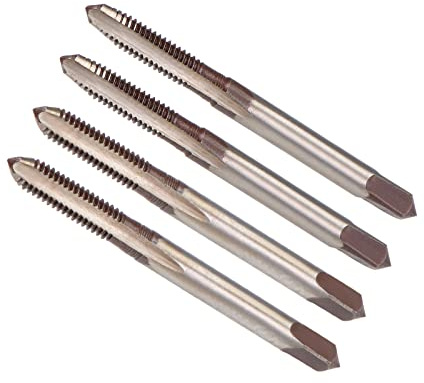 CoCud 2-Paare Handliches Gewindebohrer M4 x 0.7 Gewinde Metrisch Legierung | Gerät Stahl Schraube Anzapfen Kegel Böden Gewindebohrer, Für Maschine Gewinde Reparatur, M4 x 0.7