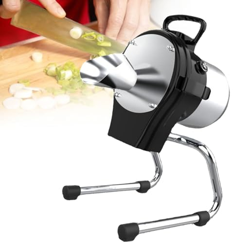SACLMD Affettatrice elettrica Professionale,Tritatutto per Verdure,affettatrice elettrica per Alimenti,cubettatrice Automatica Multifunzionale,affettatrice per Carne a scatti di Verdure/Frutta,220V
