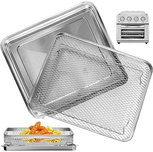 Sostituzione del Vassoio Della Friggitrice Dell'aria di GCQ per Cuisinart TOA-28 AFR-25 Forno di Convezione Della Friggitrice Dell'aria del Tostapane, Mesh Air Fryer