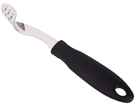 Extracteur de dénoyauteurs en acier inoxydable avec bord dentelé pour cuisine, barbecue, cuisine