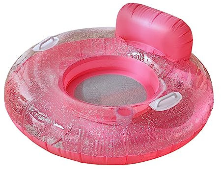 VICASKY Sillón hinchable para piscina con soporte para bebidas, silla de natación robusta para adultos para días relajados junto al agua para fiestas en la piscina y tomar el sol