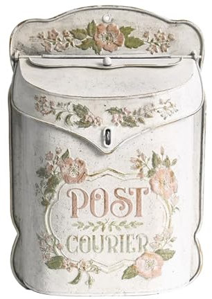 WANGJIANPENGPL Cassetta Postale da Esterno Vintage, Cassetta Posta in Metallo da Parete, Cassette Postali in Stile Antico, Decorazione Nostalgico 27 x 11 x 40 cm