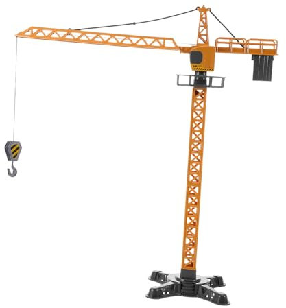 HAPINARY Kran Für Realistischer Baukran Mit Drehbarem Ausleger Aus Hochwertigem Ideal Für Baustellen Spiele Für Jungen Und ädchen Inkl Zubehör Für Kreatives