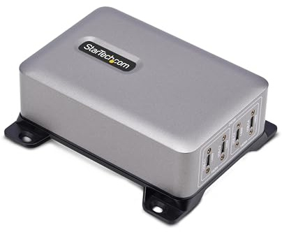 StarTech.com Hub de chargeur USB-C à 4 ports, 240 W au total, port unique 140 W PD 3.1, bloc de charge pour ordinateur portable/adaptateur d'alimentation GaN