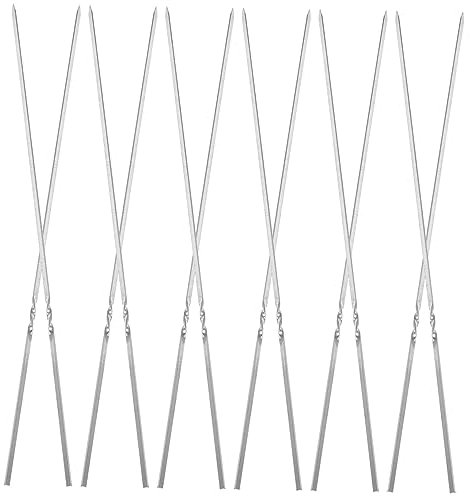 Cabilock 1 Ensemble Panier À Kebabs Brochettes À Brochettes Charcuterie Barbecue Grill Aimant Burger Accessoires Pour Barbecue Plaques De Cuisson Four Brochettes Verticales 50 pièces