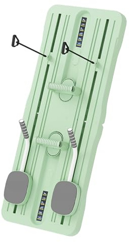 Iswawo Pilates Board, Faltbarer Pilates Reformer Maschine Set für Zuhause Multifunktional Bauchtrainer Automatischer Rückprall Workout Equipment, Core-Stärke, Gleichgewicht, Flexibilität (Grün)