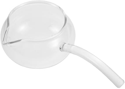 Alipis Pichet à Thé Gong Fu En Verre Borosilicate Résistant à La Chaleur Anse Latérale Longue Infusion Du Thé Élégant