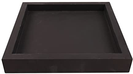 Square Clay Plant Stand & Water Tray - Versatile Indoor/Outdoor Pot Base for Living Room, Garden, & Patio - Durable Plant Saucer for Houseplants & Flower Pots