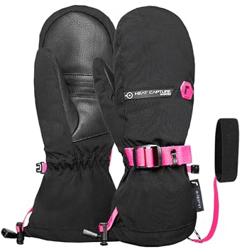 Reusch Karl Junior - Gants de Ski pour Enfant - R-TEX XT - Moufles imperméables avec Laine, Softshell et système de Capture Thermique - Gants d'hiver pour garçons et Filles - Coupe-Vent et Chauds