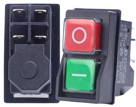 Interrupteur à bouton-poussoir électromagnétique 4/5 broches étanche pour machine de découpe, équipement d'outil, bouton poussoir électromagnétique