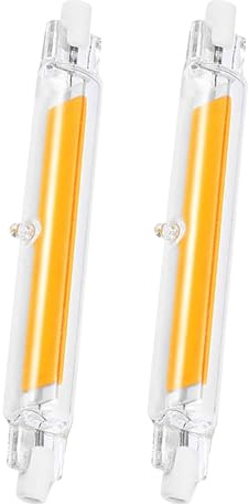 Vipfenturi R7S LED 78mm Dimmbar,10W LED Ersatz für 100W Halogen Leuchtmittel,Stab Warmweiß 3000K 1000LM,Kein Flackern,360°Abstrahlwinkel, AC/DC 220-240V,2er Pack