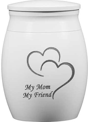 HIAKDOFT Urna Pequeña para Cenizas Humanas 1 Unidad 40x30 Mm Aleación de Aluminio Decorativa para Recuerdo Familiar y Mascota Memorial Funerario