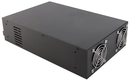 Haofy Fuente de Alimentación CC Variable Alta Durabilidad para Control, Equipos de Automatización Industrial Entrada 3000W 220V Acero Inoxidable (12V)