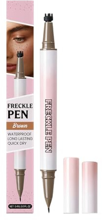Faux Taches Rousseur Crayons Double Extrémité Pointe Courbée 15 Degrés | pour Fausses Taches de Rousseur Naturelles Pour Filles Amatrices Débutantes Fêtes Cosplay