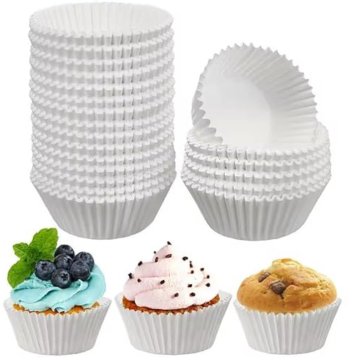 400 piezas de moldes de papel para magdalenas/muffins, moldes para cupcakes para hornear. (400, 7.2cm)