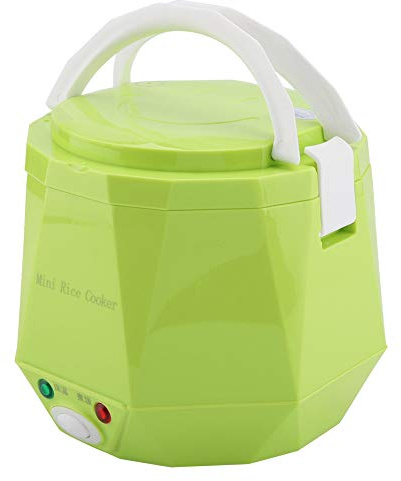 1.3L Cuiseurs à Riz pour Voiture Boîte Déjeuner Chauffante Boîte à Repas Électrique 12V Pour Les Chauffeurs et Réchauffer Les Plats au Bureau(Green)