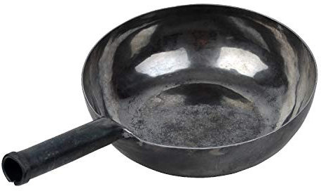 ZhenSanHuan Wok cinesi in ferro martellato a mano e padelle antiaderenti senza rivestimento adatti a induzione adatti per cottura a induzione 28CM