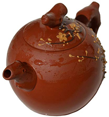 Tetera china Yixing Clay Dragon Genuino Zisha Tea Infusor de té para tetera suelta (negro)