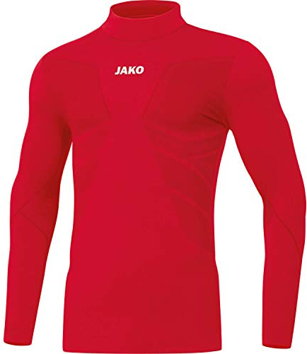 JAKO Herren Turtleneck Comfort 2.0, Sportrot, M
