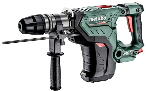 metabo Akku-Kombihammer KHA 18 LTX BL 40, SDS-max Bohrhammer Bürstenlos | 8.6 J Schlagenergie, Meißelhammer für Beton, ohne Akku & Ladegerät, inkl. Koffer, Zusatzhandgriff & Schmiermittel