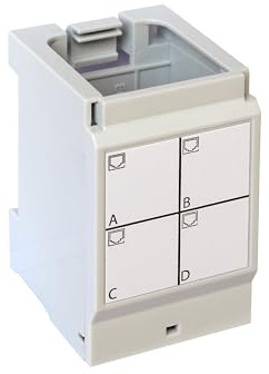 support - pour 4 connecteurs rj45 - ftp et stp - legrand 413180