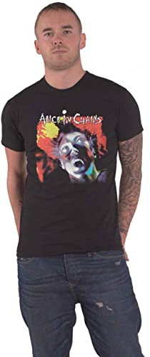 Alice in Chains T-Shirt Facelift Band Logo New Official Men Black